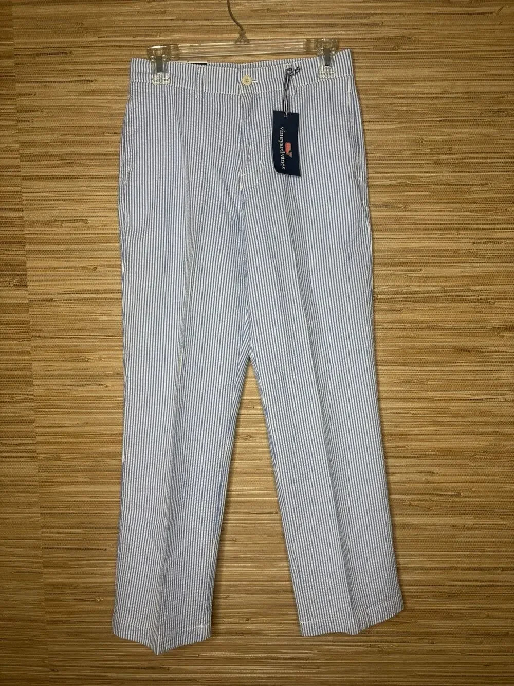 NWT Vineyard Vines Boy’s Club Striped Pants 28” Inseam Sz 14